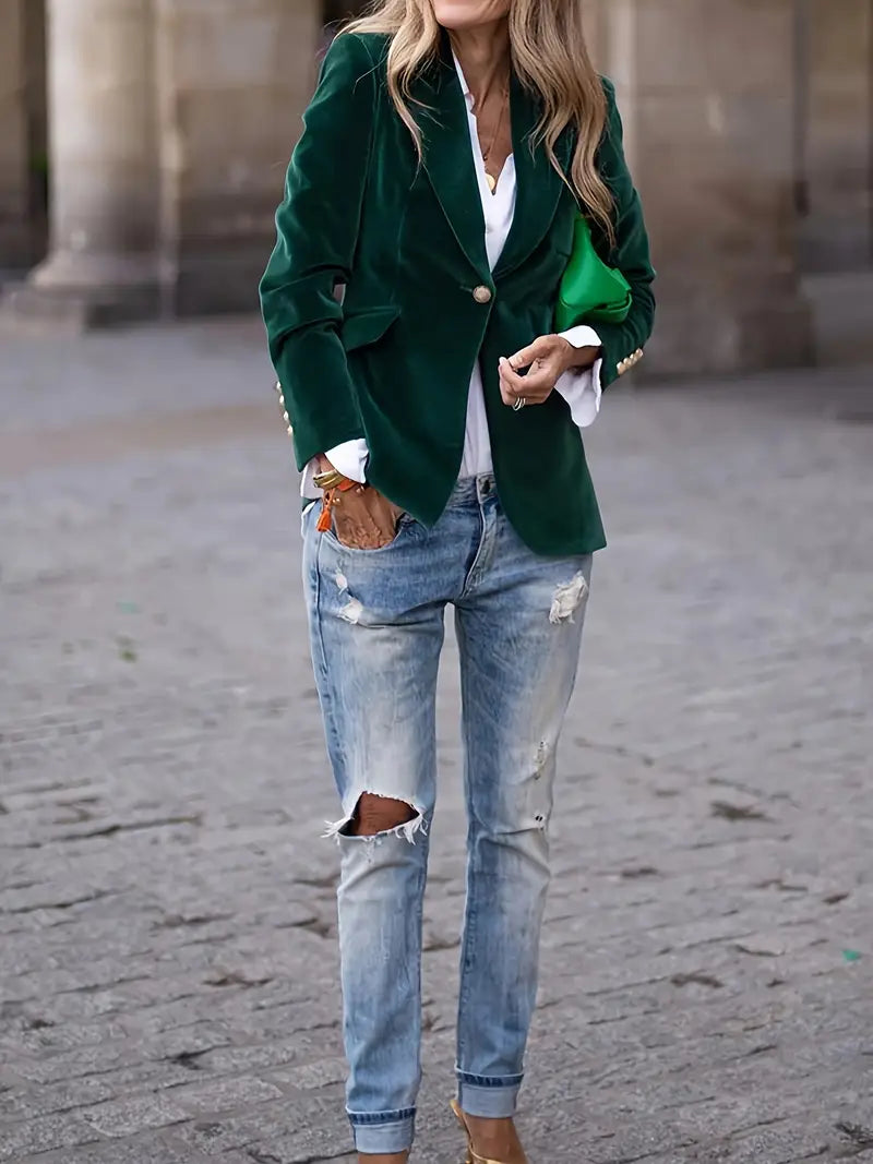 Caterina™ | Eleganter Blazer aus Samt