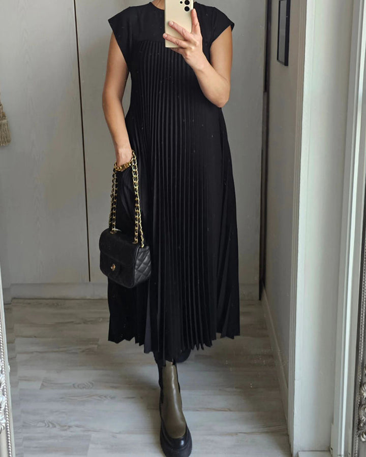 Edith™ | Falten-Maxikleid