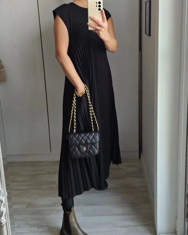 Edith™ | Falten-Maxikleid