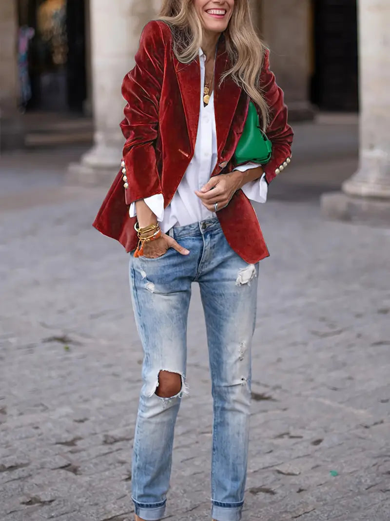 Caterina™ | Eleganter Blazer aus Samt