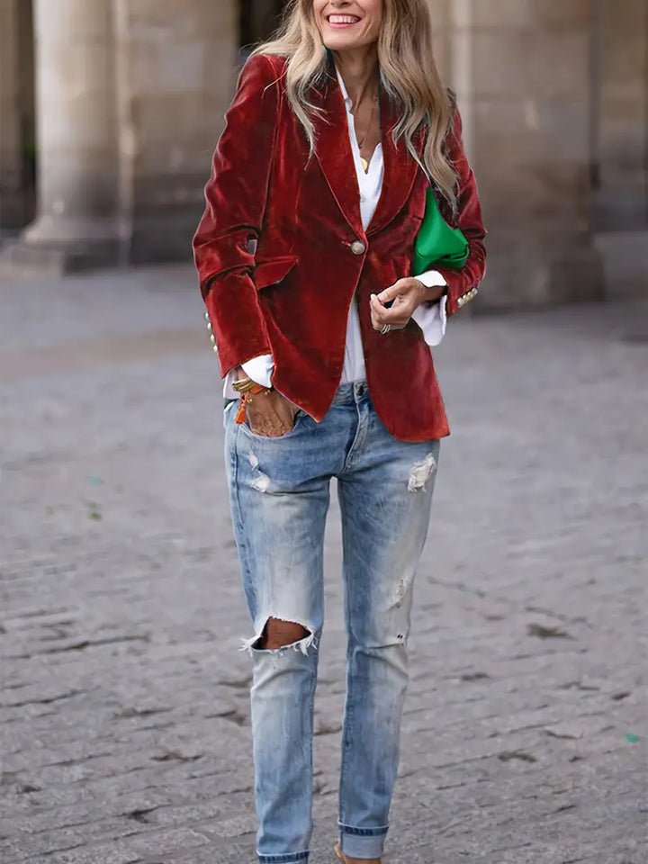 Caterina™ | Eleganter Blazer aus Samt