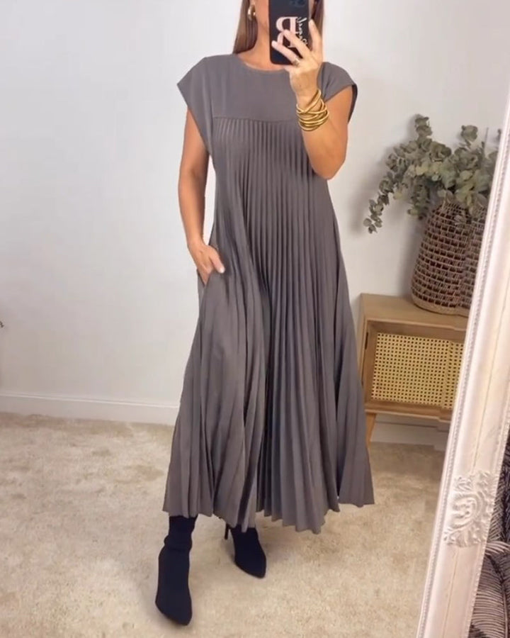 Edith™ | Falten-Maxikleid
