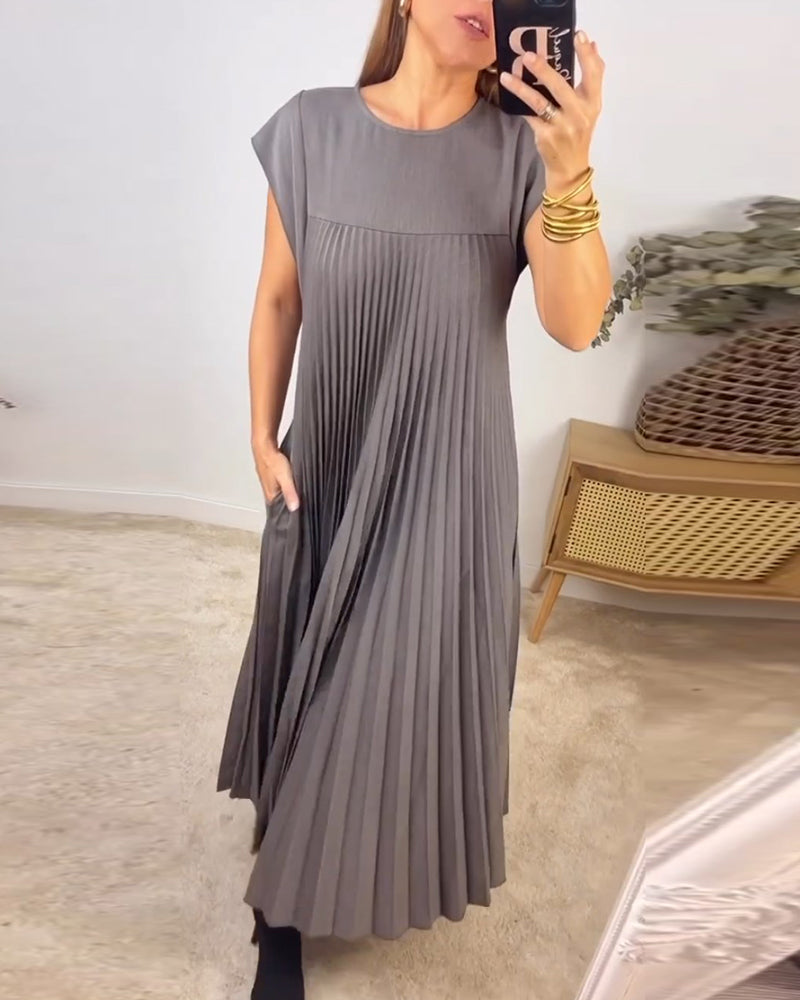 Edith™ | Falten-Maxikleid