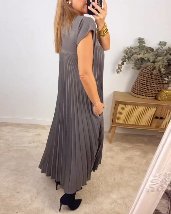Edith™ | Falten-Maxikleid