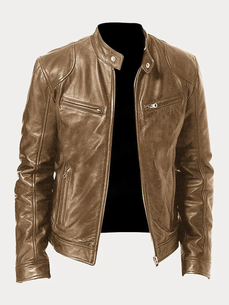 Victor™ - Zeitlose Lederjacke für Herren