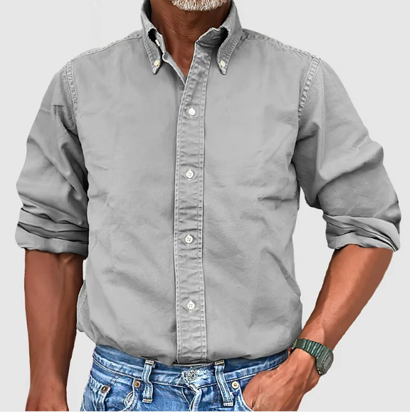 Gustavo™ - Klassisches Denim Hemd