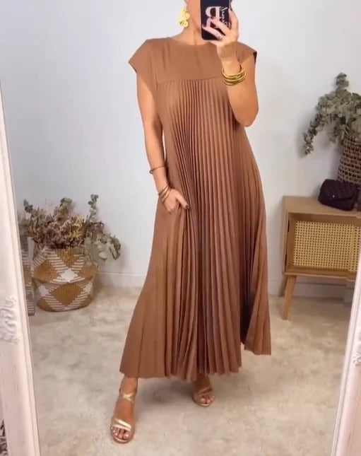 Edith™ | Falten-Maxikleid