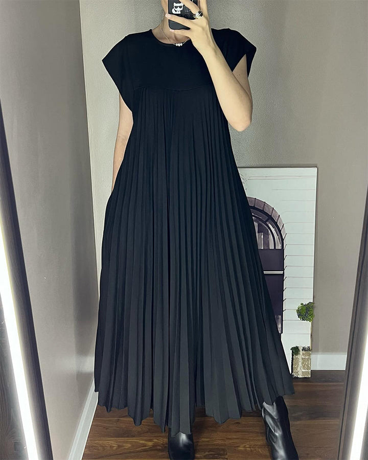 Edith™ | Falten-Maxikleid