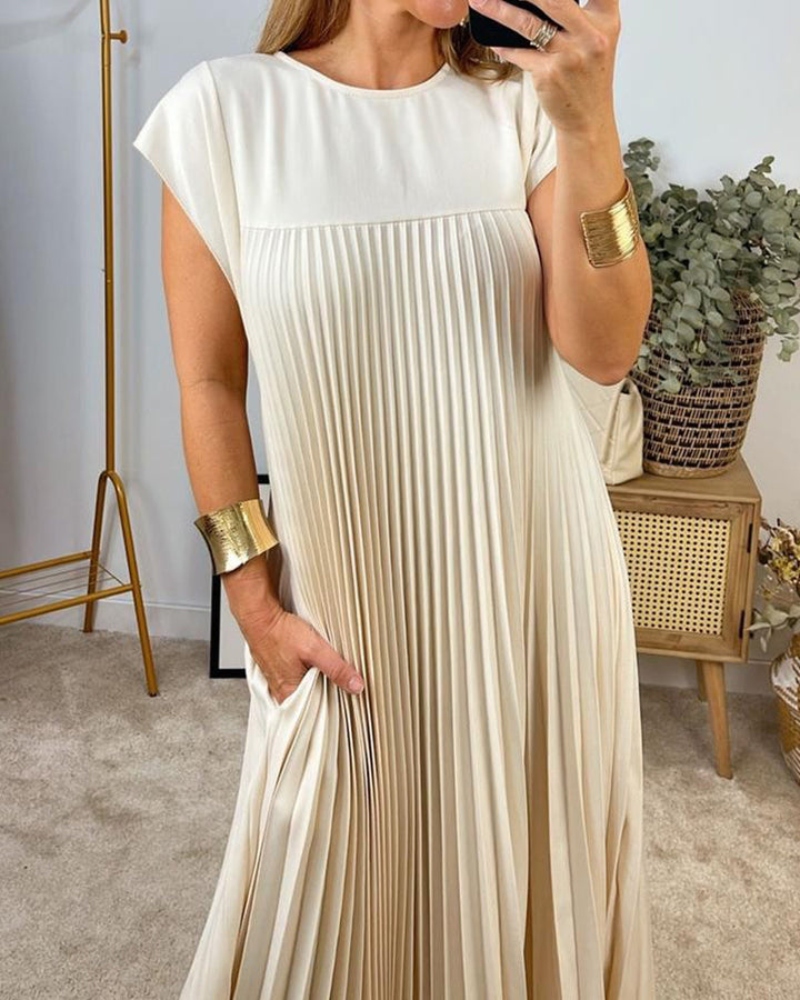 Edith™ | Falten-Maxikleid