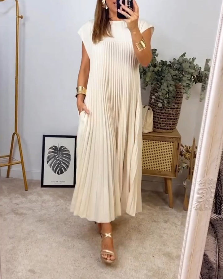 Edith™ | Falten-Maxikleid