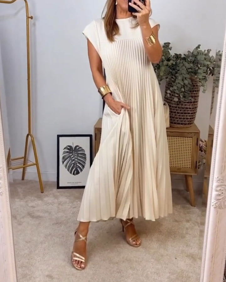 Edith™ | Falten-Maxikleid