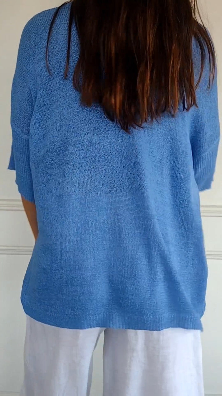 Vera™ | Gestrickte Top mit elegantem V-Ausschnitt