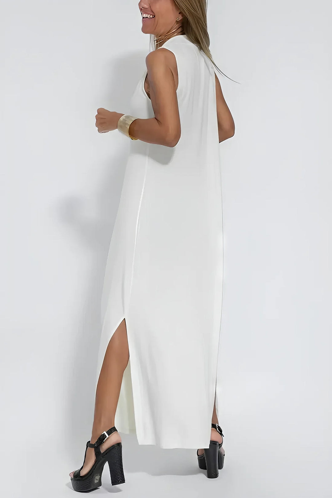 Frieda™ | Elegantes langes Kleid + passender Cardigan als GESCHENK