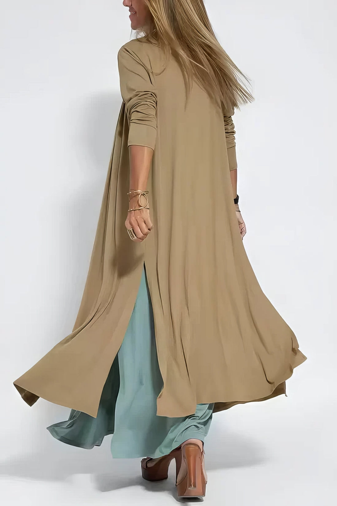Frieda™ | Elegantes langes Kleid + passender Cardigan als GESCHENK