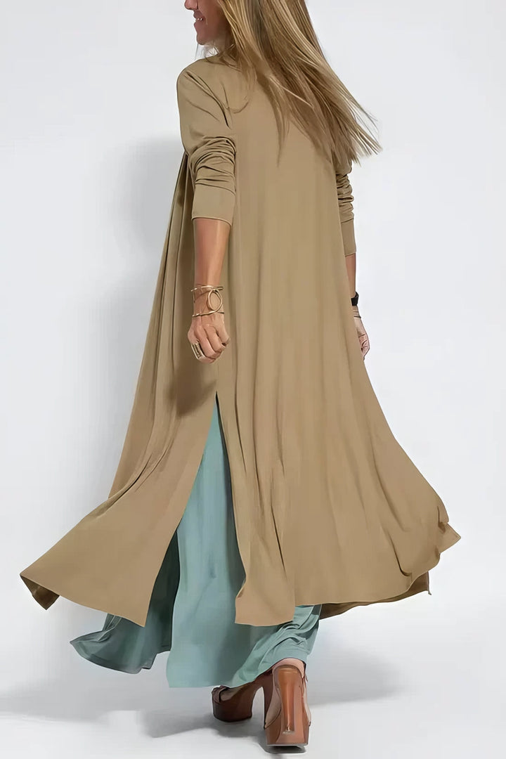 Frieda™ | Elegantes langes Kleid + passender Cardigan als GESCHENK