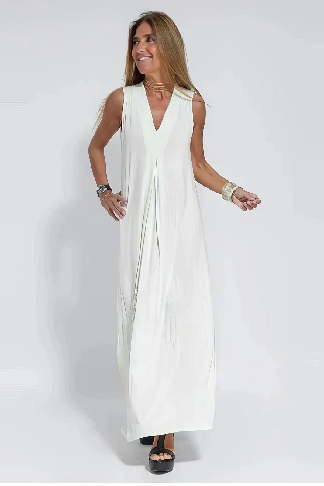 Frieda™ | Elegantes langes Kleid + passender Cardigan als GESCHENK